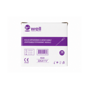Aguja hipodérmica 22G x 1 1/2" – caja x 100 (copia)