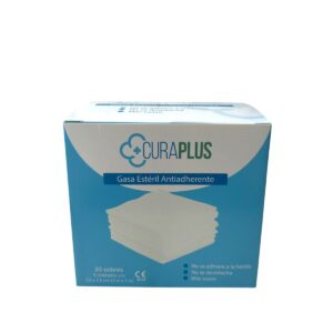 Gasa estéril no tejida 7,5 x 7,5 cm (sobre x 5 unidades) – caja x 20 sobres