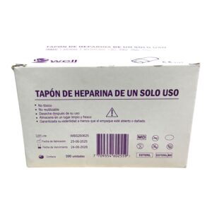 Tapón heparinizado – caja x 100