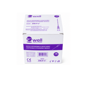 Aguja hipodérmica 25G x 5/8" – caja x 100